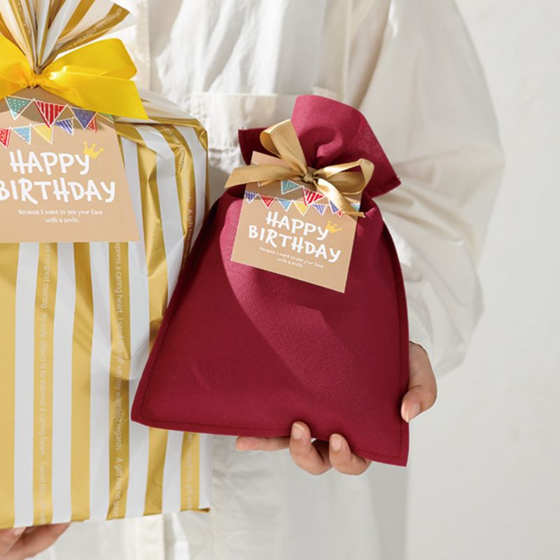 不織布袋 不織布リボン付バッグエンジ-SS(10枚) ヘッズ