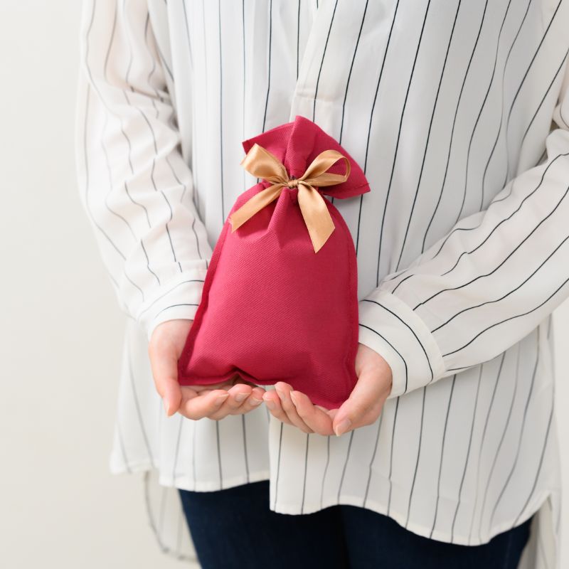 不織布袋 不織布リボン付バッグエンジ-XS(10枚) ヘッズ