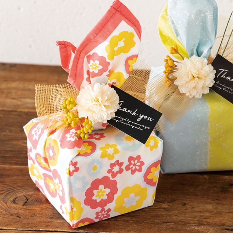 ヘッズ ラッピング用品 風呂敷 オ花-1(10枚)