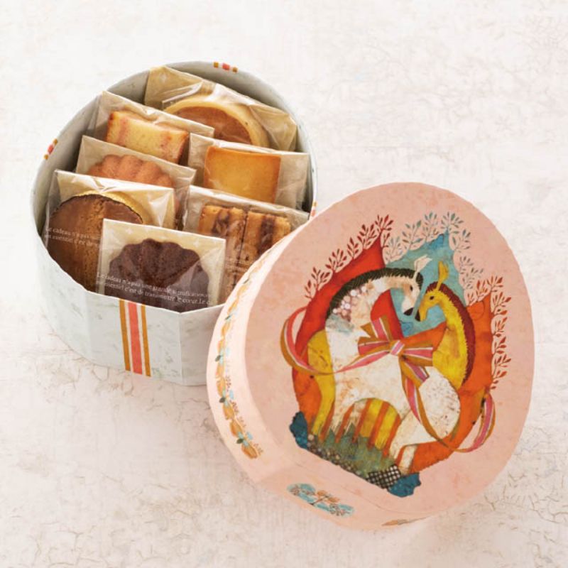 ギフト箱 福田利之コレクション貼箱-M 卵型(4個) ヘッズ