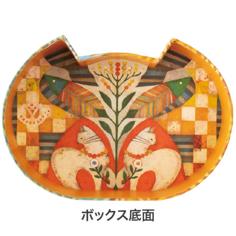 ギフト箱 福田利之コレクション貼箱-S 猫型(4個) ヘッズ