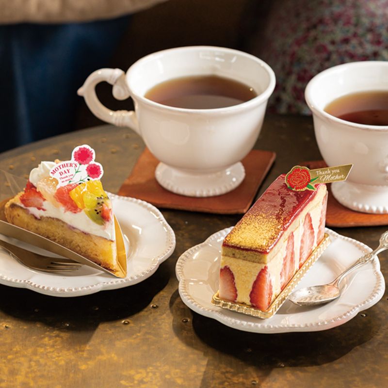 スウィーツ用品 母ノ日ケーキピック-4(100枚) ヘッズ