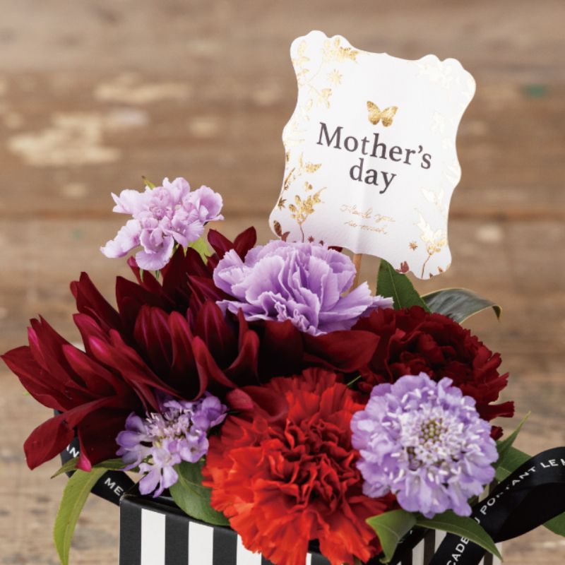 贈答用飾り 母ノ日フラワーピック-61 バタフライ(10本) ヘッズ