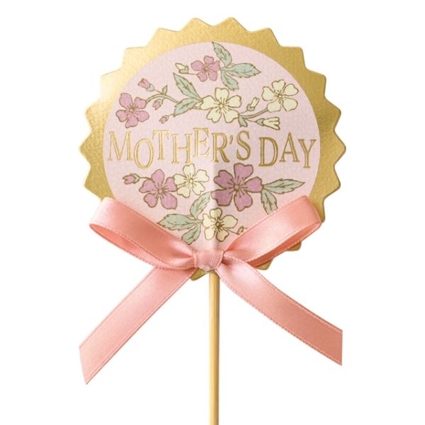 贈答用飾り 母ノ日フラワーピック-78 リースフラワー(10本) ヘッズ