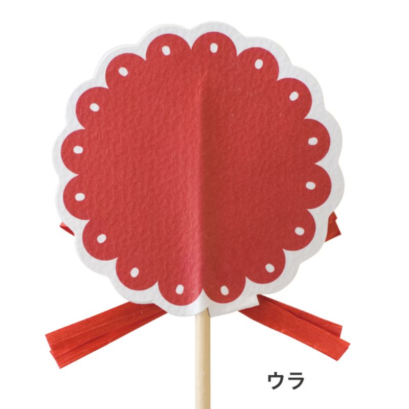 贈答用飾り 母ノ日フラワーピック-9 ビスケット(30本) ヘッズ