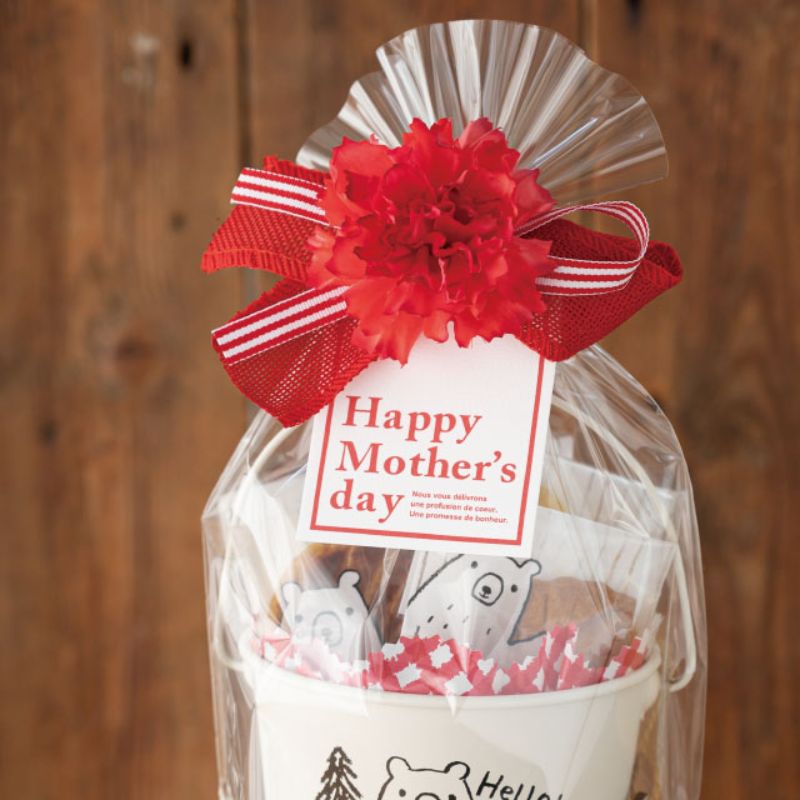 贈答用飾り 母ノ日フルリールクリップ付-1(10個) ヘッズ