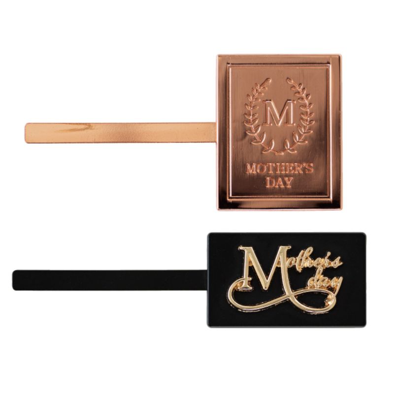 贈答用飾り 母ノ日メタルフラワーピック-2(10本) ヘッズ