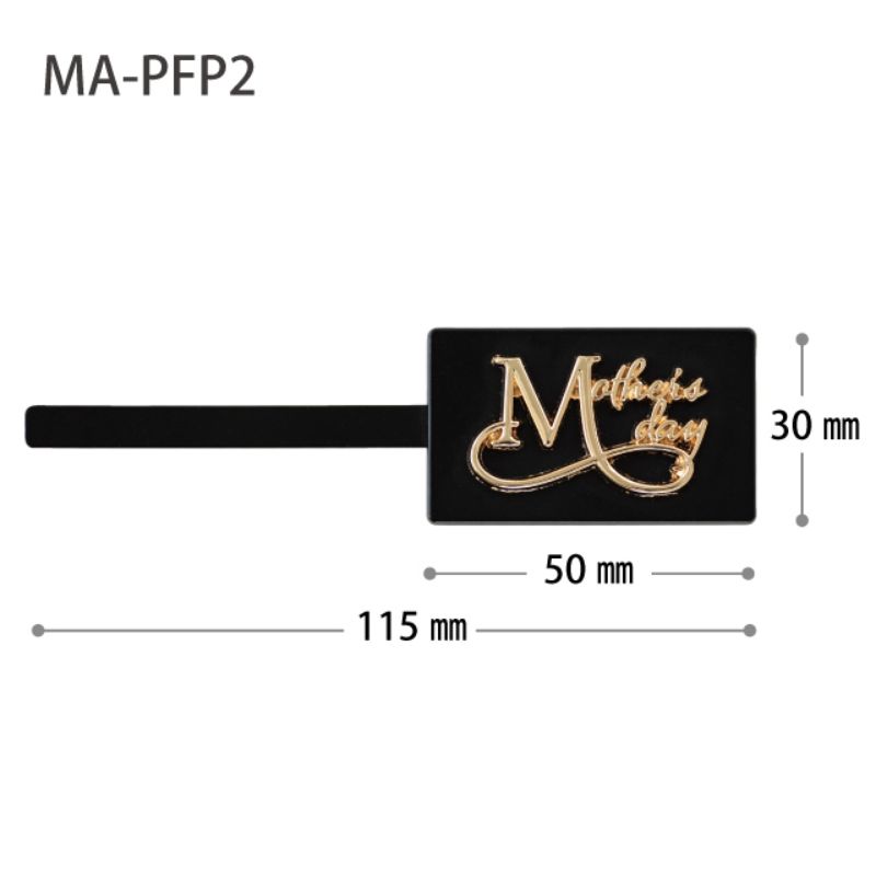 贈答用飾り 母ノ日メタルフラワーピック-2(10本) ヘッズ
