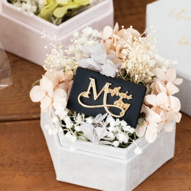 贈答用飾り 母ノ日メタルフラワーピック-2(10本) ヘッズ