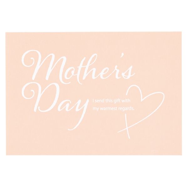 贈答用飾り 母ノ日メッセージカード-12 シルキーピンク(30枚) ヘッズ