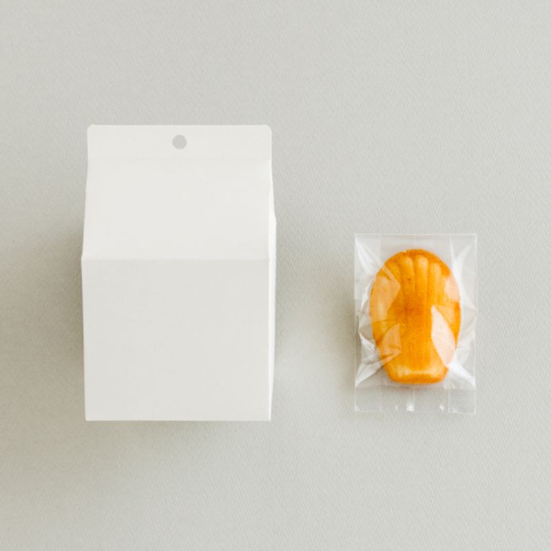 ヘッズ ギフトボックス 無地ギフトBOXミルクパック型 オフホワイト-S(20枚)