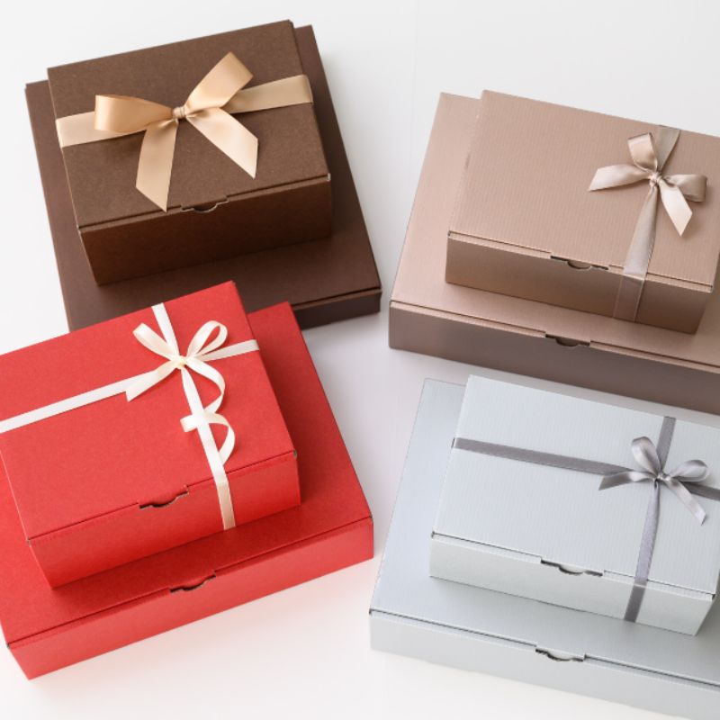 ギフト箱 無地シャンパンピンクギフトボックス-4(10枚) ヘッズ