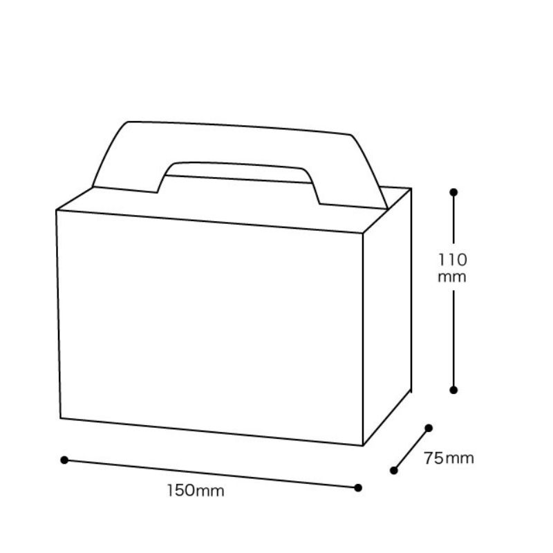ギフト箱 無地ハンドルPETクリアBOX-4(10枚) ヘッズ