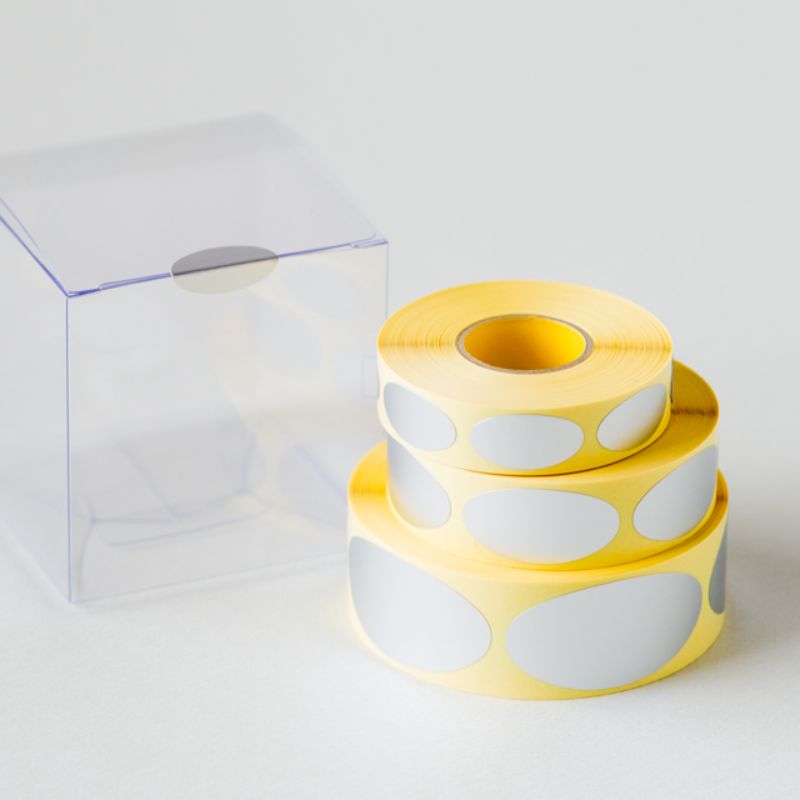 無地マットシルバーロールシール-2(500枚) ヘッズ