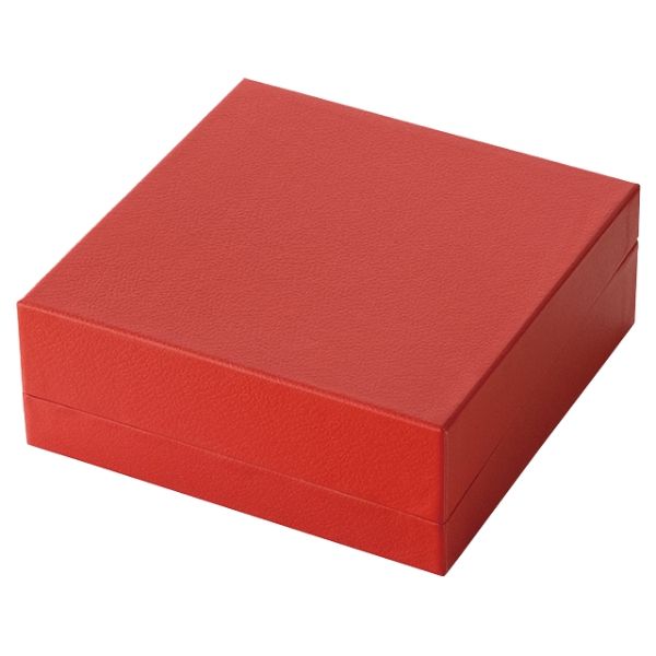 ギフト箱 無地レッド貼箱-M(4個) ヘッズ