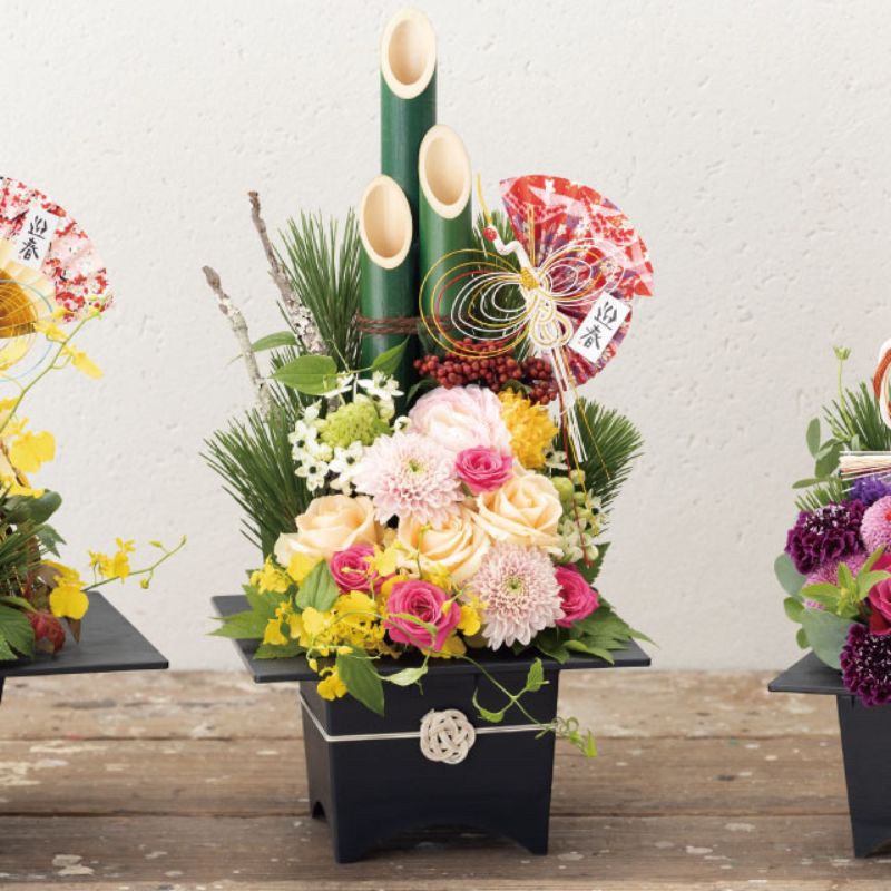 和風アーチスタンドポット ブラック-L(6個) ヘッズ