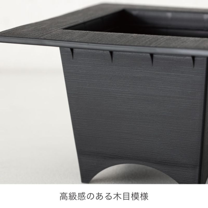 和風アーチスタンドポット ブラック-L(6個) ヘッズ