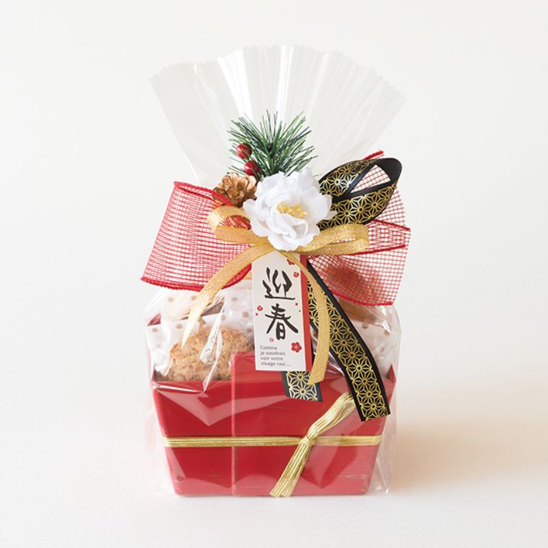 和風プリントサテンリボン-1 黒金(1巻) ヘッズ