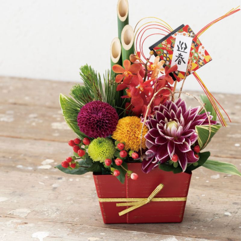 ヘッズ 花器 和風ポット アカ(6個)