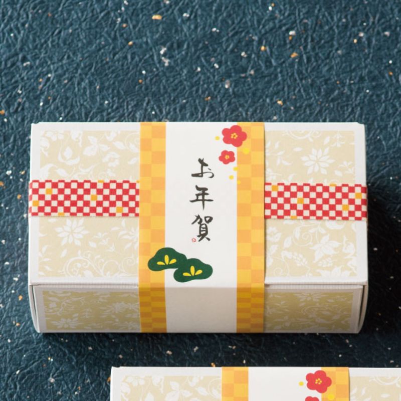 ヘッズ コットンリボン 和風市松柄コットンリボンレッド-3(1巻)
