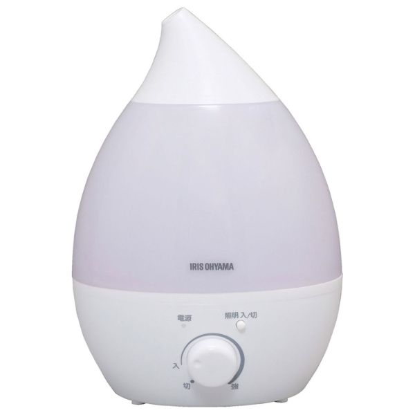 IRIS 572482 超音波式加湿器 しずく型 ホワイト アイリスオーヤマ