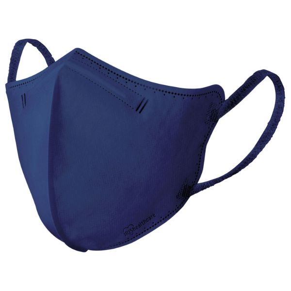 サージカルマスク IRIS 289115 DAILY FIT MASK 立体マスク 小さめサイズ 5枚入 ネイビー アイリスオーヤマ