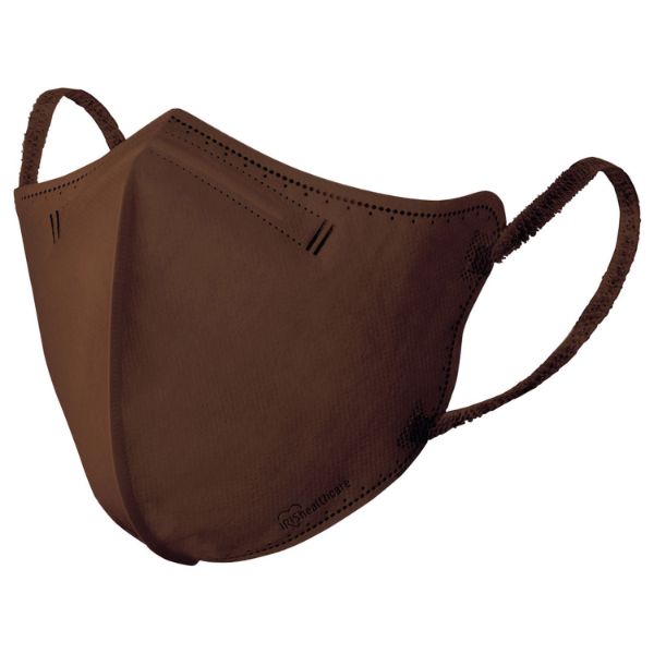 サージカルマスク IRIS 289121 DAILY FIT MASK 立体マスク 小さめサイズ 5枚入 ブラウン アイリスオーヤマ
