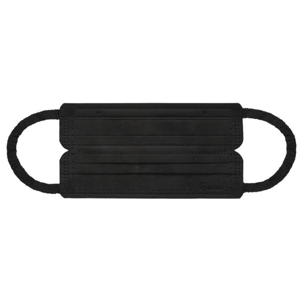 サージカルマスク IRIS 290397 DAILY FIT MASK プリーツ ふつうサイズ 7枚入 ブラック アイリスオーヤマ