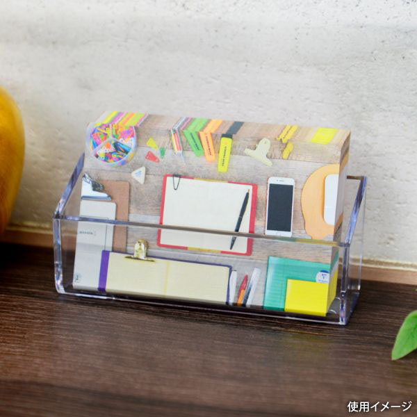 アクリル什器 カタログケース名刺立てフラット(横置)CR70703 クルーズ