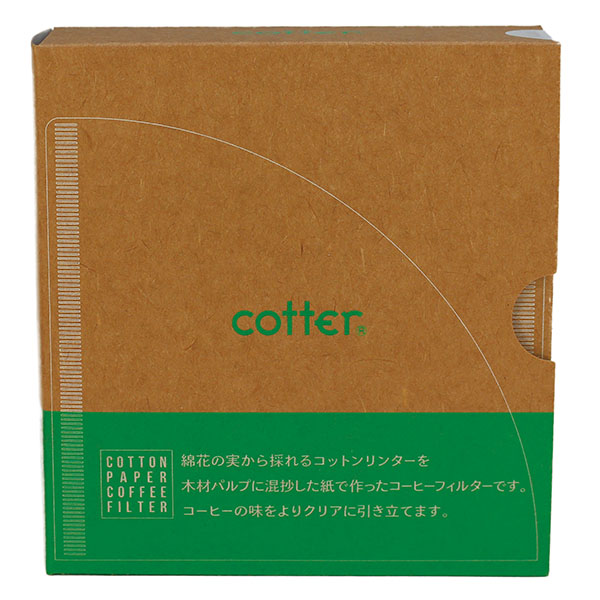 円錐 コットンペーパー コーヒーフィルター 60枚入 1-2杯用 アートナップ