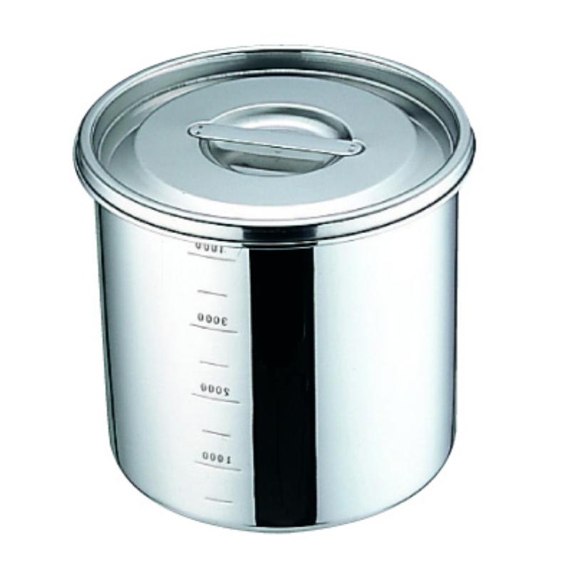 UK 18-8 丸 深型キッチンポット 11cm(1.0L) 手無 三宝産業