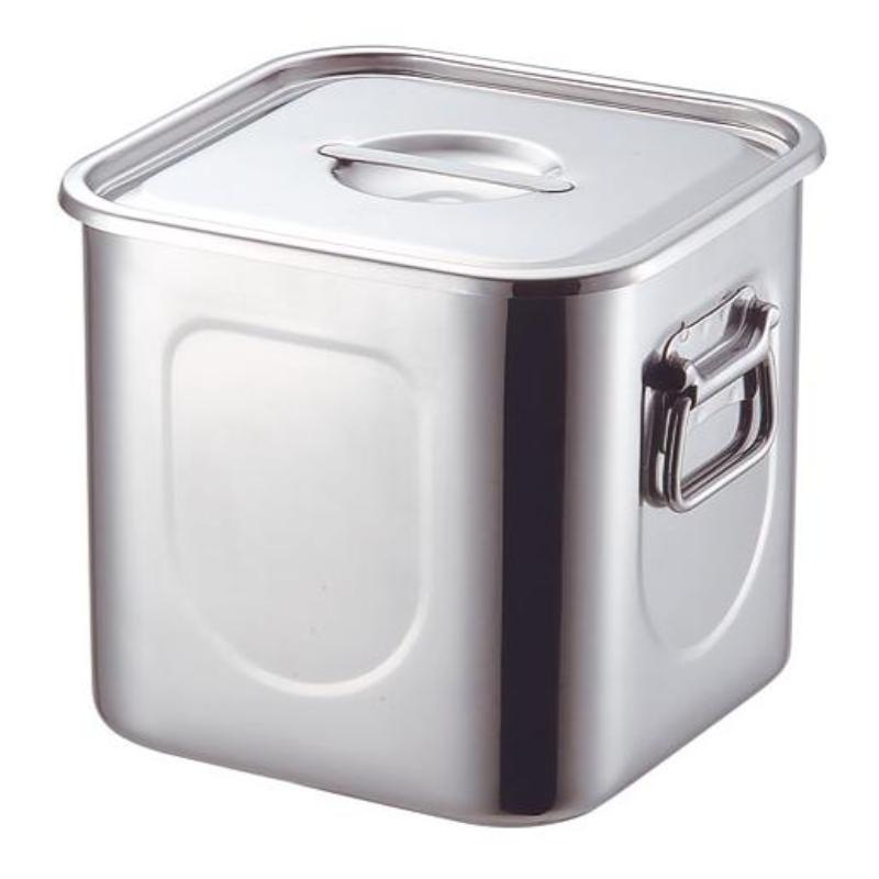 KO 18-8角キッチンポット 27cm(19.0L) 本間製作所