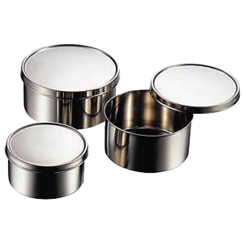 保存容器 18-8丸型ヤクミ入 9cm