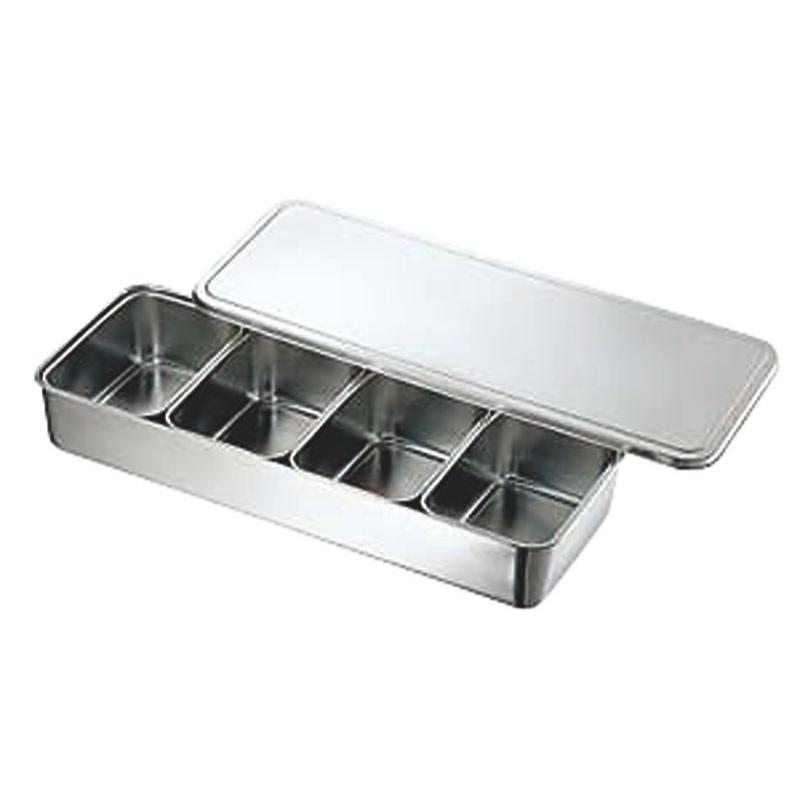 調味料入れ CLO 18-8中型プレスヤクミ入 角4ヶ入