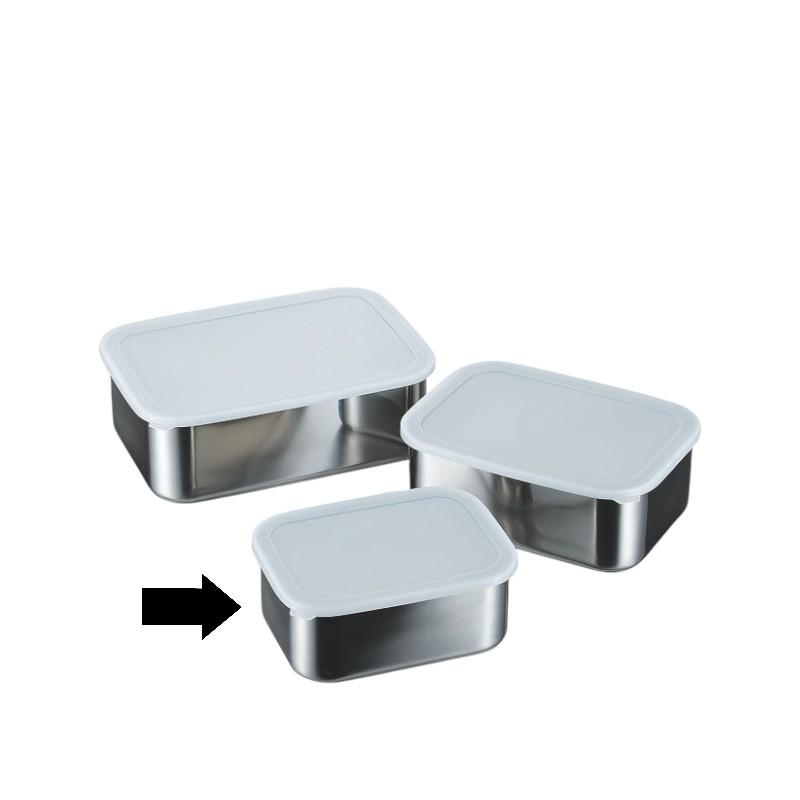 保存容器 18-8キッチンバット深型密閉式(PE蓋付) 小