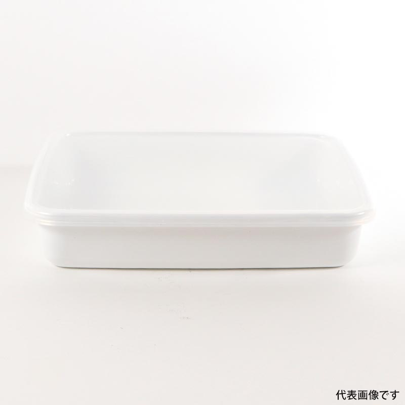 保存容器 野田琺瑯 WRA-L w/s レクタングル浅型 Lシール蓋付
