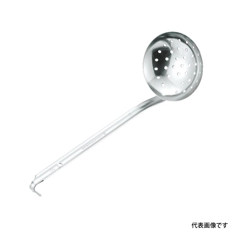 調理道具 18-8IKD抗菌 レードルお玉 穴明 9cm
