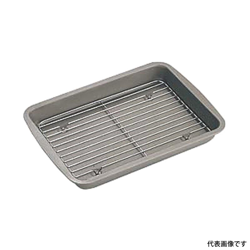揚げ物用品 (S) シルバーストン天ぷらバット 浅型 E-004