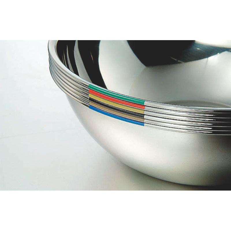 調理用品 18-8色分ボール 青 21cm(2.0L) カンダ