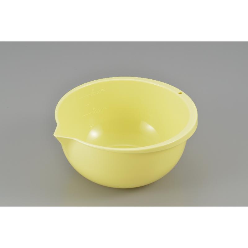 調理用品 MS-105 片口ボール(中) イエロー抗菌 PP エンテック