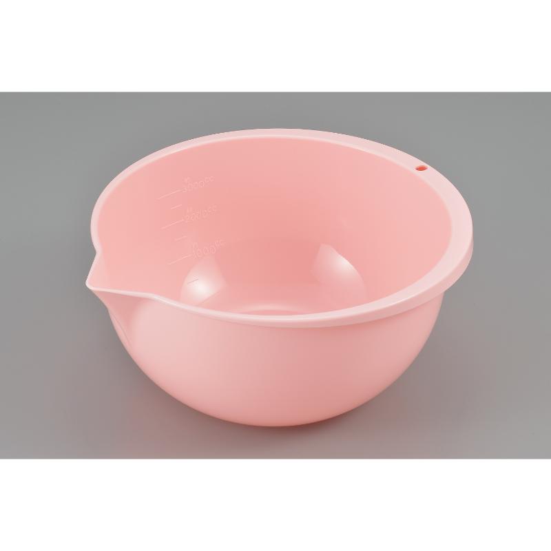 調理用品 MS-106 片口ボール(大) ピンク抗菌 PP エンテック