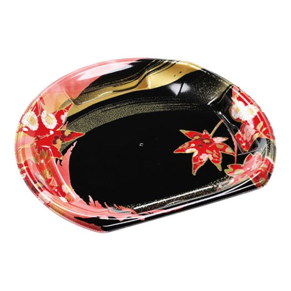 寿司容器 半月皿24-21(V1) 風花赤 エフピコ