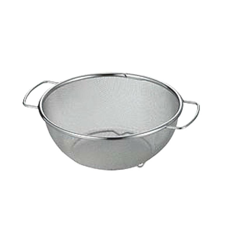 調理用品 ミネックスざる A型 手付(足スポット止) 24cm