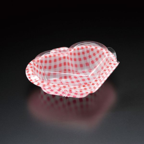 菓子容器 スミ バレンタイン嵌合フードユニコンハート1BW114