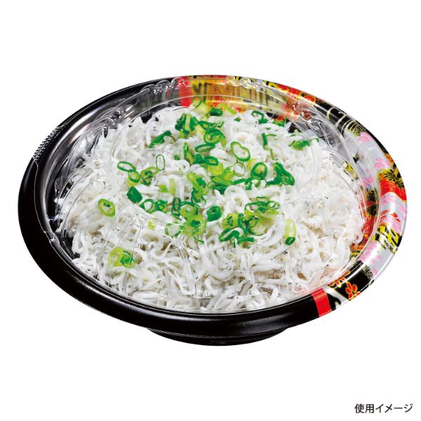 どんぶり容器 福丸丼 160H ひとえ赤 福助工業