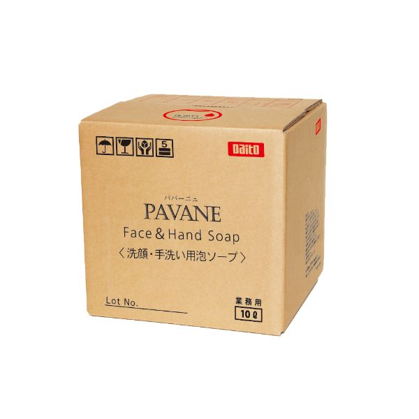 ホテルアメニティ PAVANE フェイス＆ハンドソープ 10L ダイト