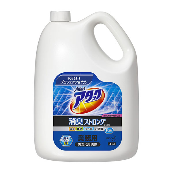 花王 衣料洗剤 アタック消臭ストロングジェル業務用4kg