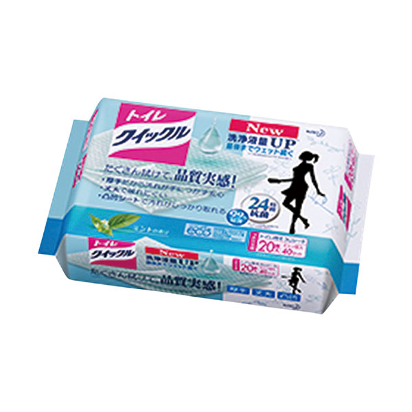 トイレクリーナー トイレクイックル詰替用 ジャンボパック 10枚入×2パック入 花王