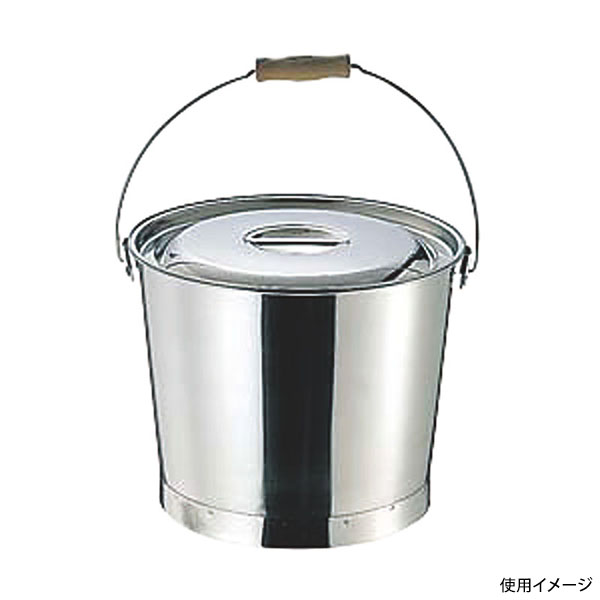 18-8プレスバケツ フタ 20L用 大屋金属