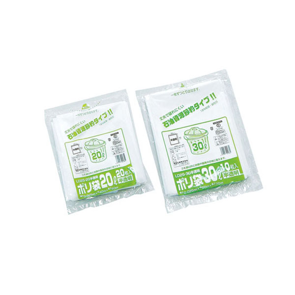 福助工業 業務用ゴミ袋 30L LD25-30 (10枚入)